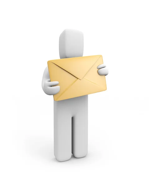 Person hold envelope — Stock Photo, Image