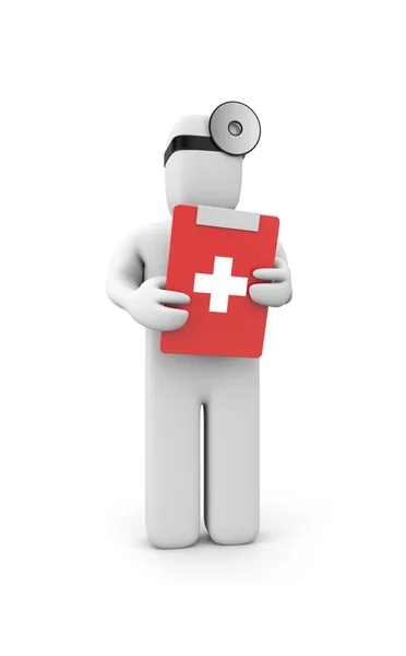 Medic with clipboard — Stock Photo, Image