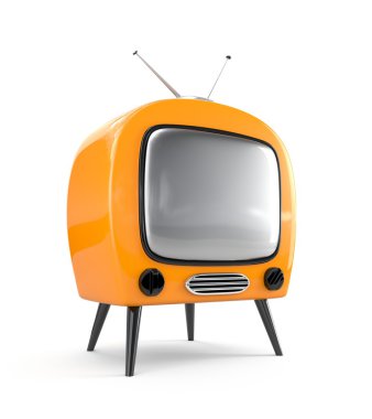 Stylish retro TV clipart