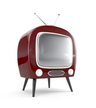 Stylish retro TV clipart