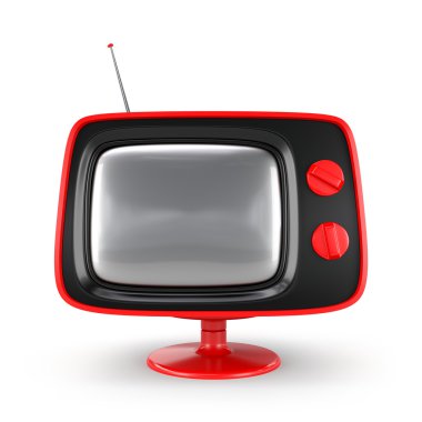 Stylish retro TV clipart