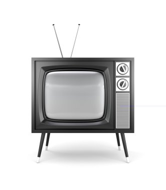 Stylish retro TV clipart