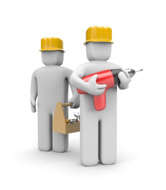 Workers team clipart