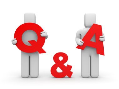 Question and answer clipart