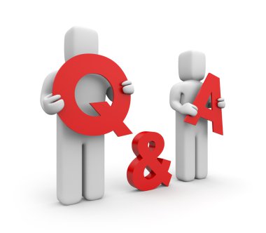 Question and answer clipart