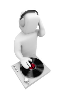 DJ scratched clipart