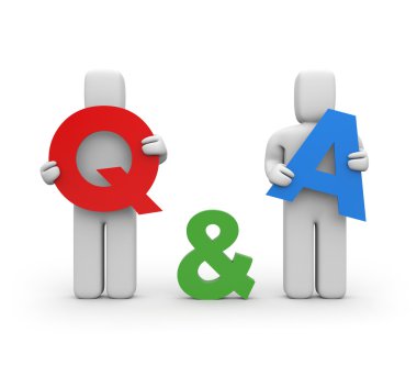 Question and answer clipart