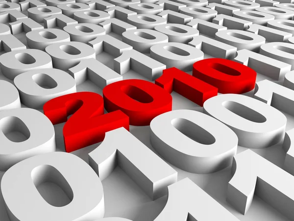 Neues Jahr im Binärcode — Stockfoto