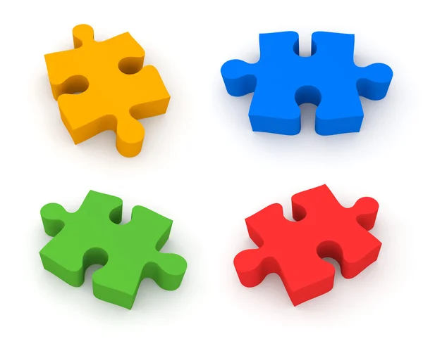 Puzzle di puzzle. 4 in 1 — Foto Stock