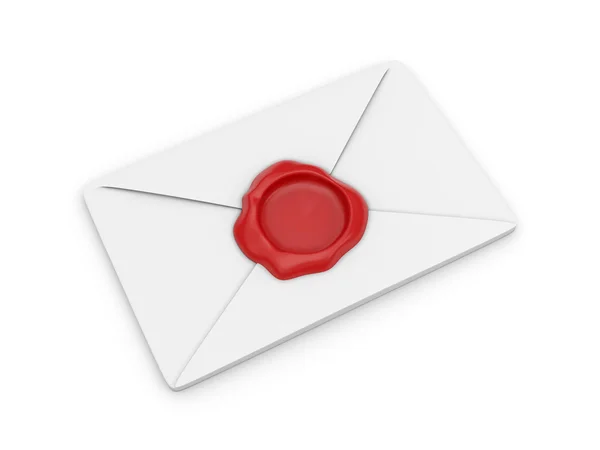 Envelope com selo — Fotografia de Stock