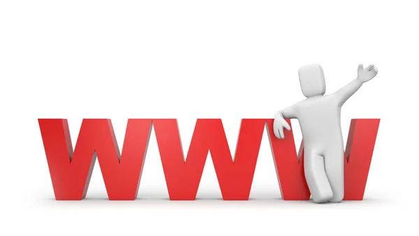 Einladung ins World Wide Web — Stockfoto