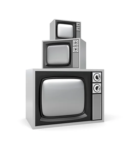 Heap de TV retrô — Fotografia de Stock