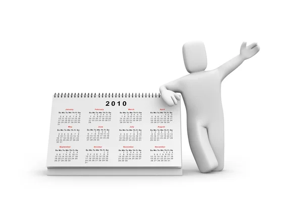 stock image Person with calendar