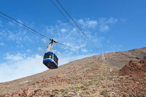 stock image Rope way for volcano Teide