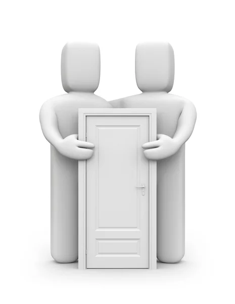Two with door — Stock Photo, Image