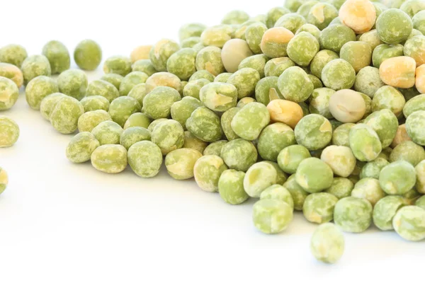 Dry green pea on white background — Stock Photo, Image