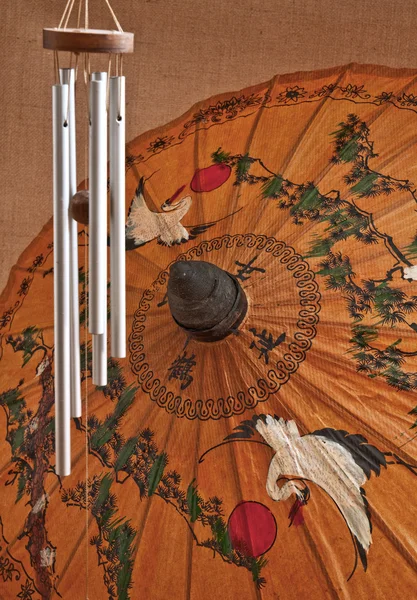 Χέρι βαμμένο χαρτί ομπρέλα — Φωτογραφία Αρχείου