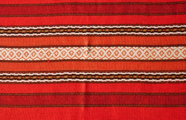 Textura de toalha de mesa caseira — Fotografia de Stock