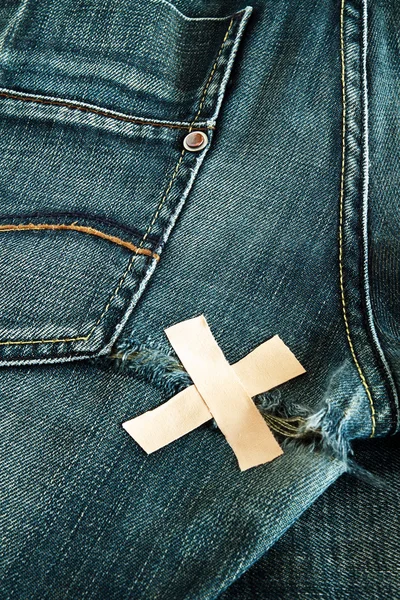 stock image Torn jeans