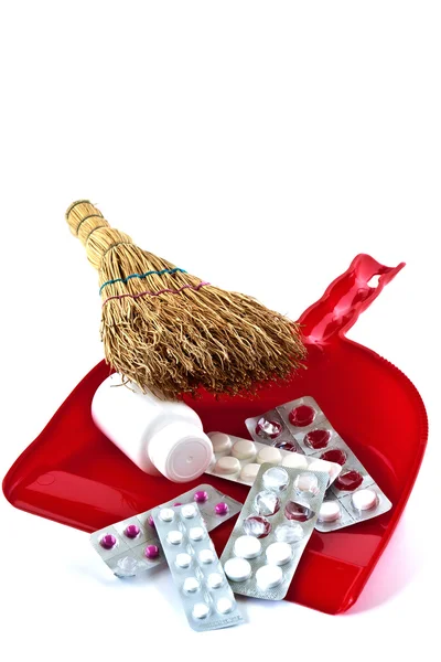 Small household broom — Stock Photo, Image