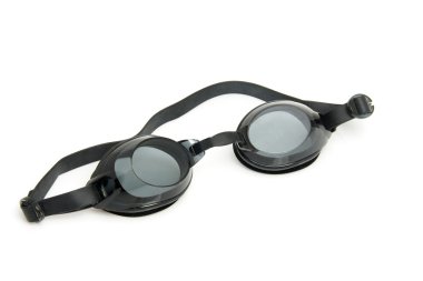 Black dive goggles clipart