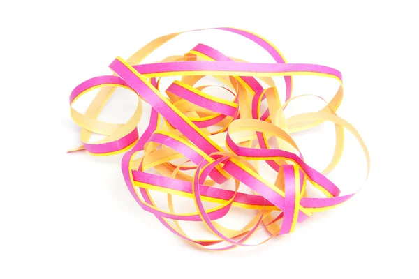 Colorful curly party streamer — Stock Photo, Image