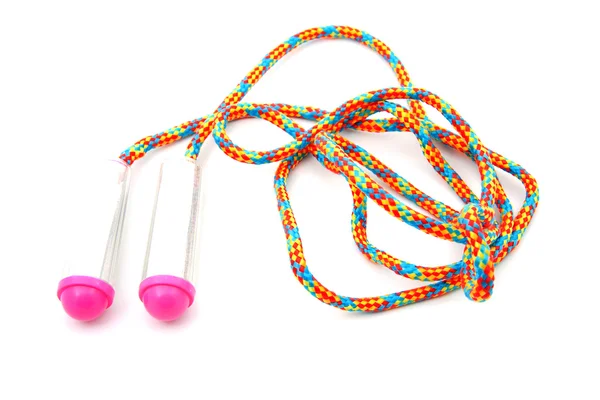 Colorful jumping rope in closeup — Stock Photo, Image