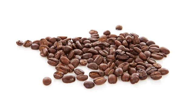 Hromada pražených kávových zrn — Stock fotografie
