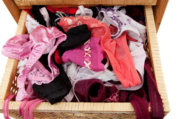 Uzavřený zásobník s sexy spodní prádlo — Stock fotografie