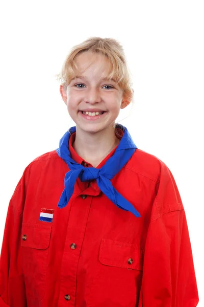 Πορτραίτο κοριτσιού ολλανδική scout — Φωτογραφία Αρχείου