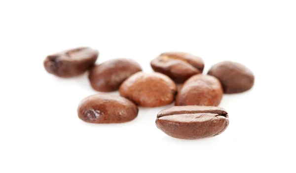 Makro čerstvá pražená kávová zrna — Stock fotografie