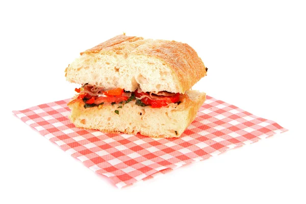 Egészséges, szendvics a szalvéta — Stock Fotó