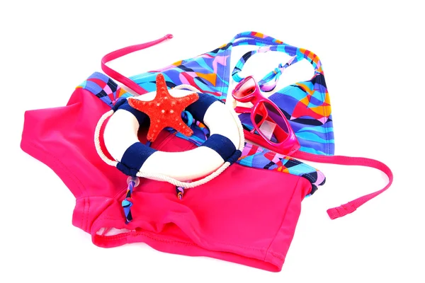 Kleurrijke meisjes bikini — Stockfoto
