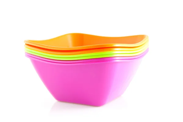 Pile of colorful bowls — Stock Photo, Image
