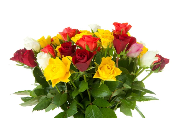 Boeket van kleurrijke rozen — Stockfoto