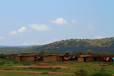 Kenya'daki masai geleneksel köy