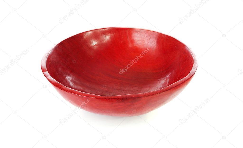 Handmade wooden African bowl