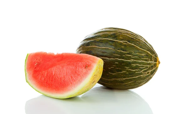 Plátek šťavnatý meloun — Stock fotografie