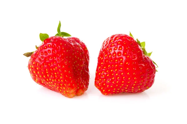 근접 촬영에서 두 딸기 — 스톡 사진