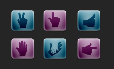 Human hands icon clipart