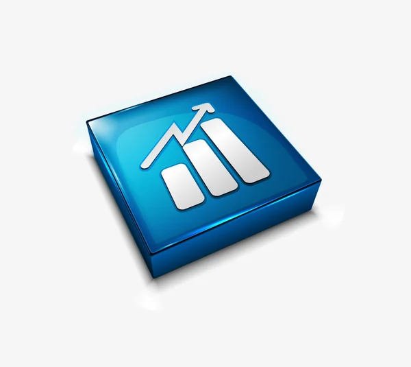 Gráfico de negócios ícone web —  Vetores de Stock
