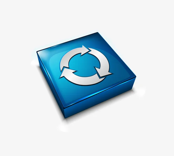 Recycler icône web — Image vectorielle