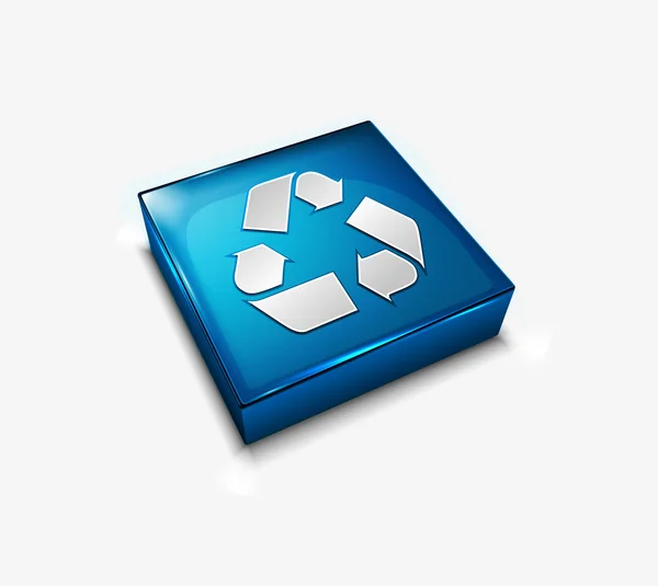 Recycle web pictogram — Stockvector
