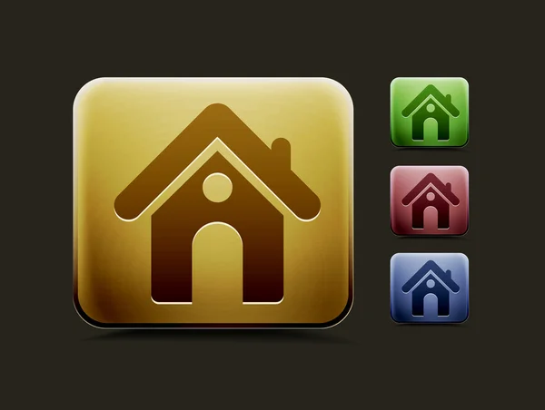 Home icon set — Stock Vector