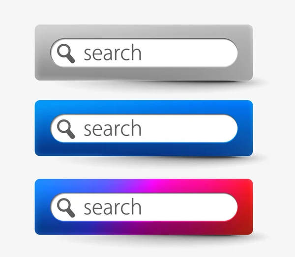 Web search bars — Stock Vector