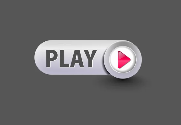 Botón Play — Archivo Imágenes Vectoriales