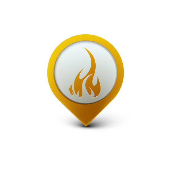 Feuer-Web-Ikone — Stockvektor
