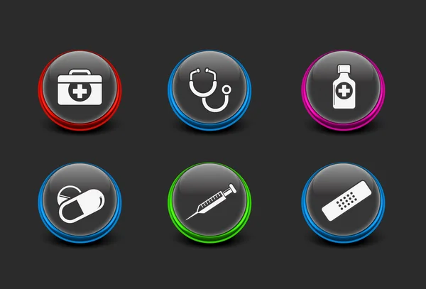 Web set di icone mediche — Vettoriale Stock