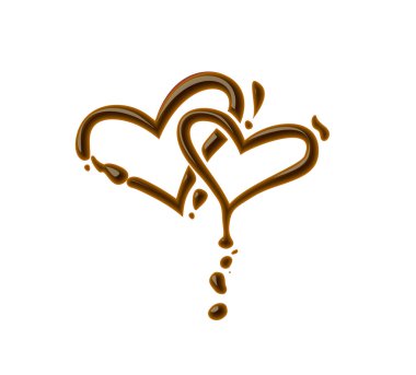 Chocolate heart clipart