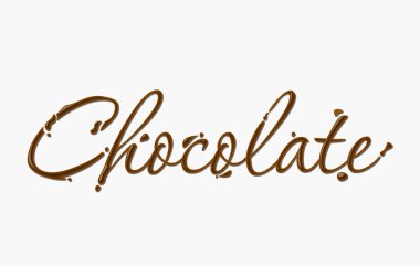 Chocolate text clipart